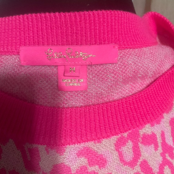 Lily Pulitzer Animal Print Sweater M - Picture 7 of 10